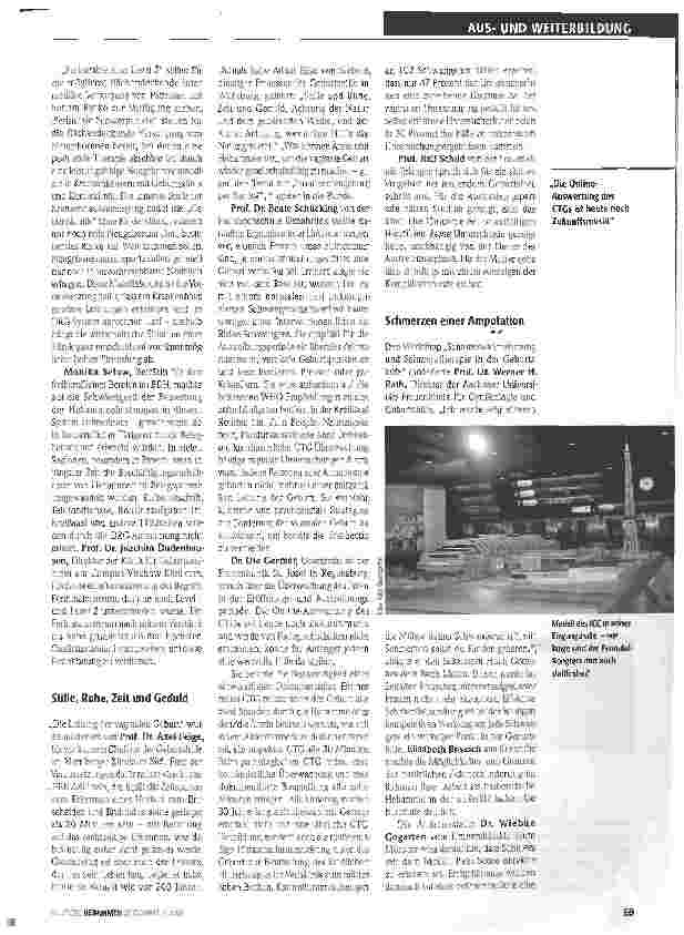 Vorschauseite 2: Kongress für Perinatale Medizin