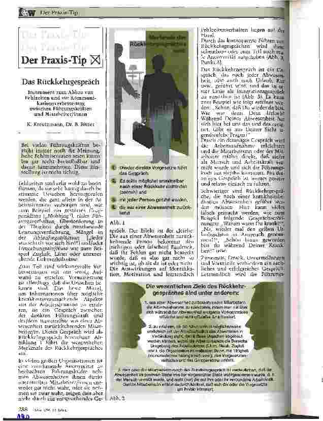 Vorschauseite 1: Das Rückkehrgespräch