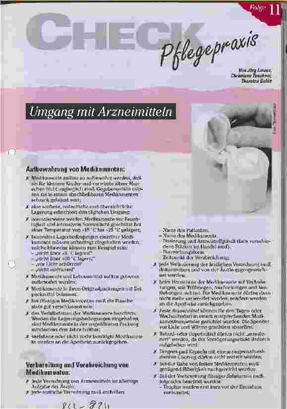 Vorschauseite 1: Umgang mit Arzneimitteln