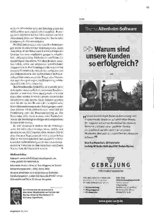 Vorschauseite 4: Erhöhtes Klagerisiko
