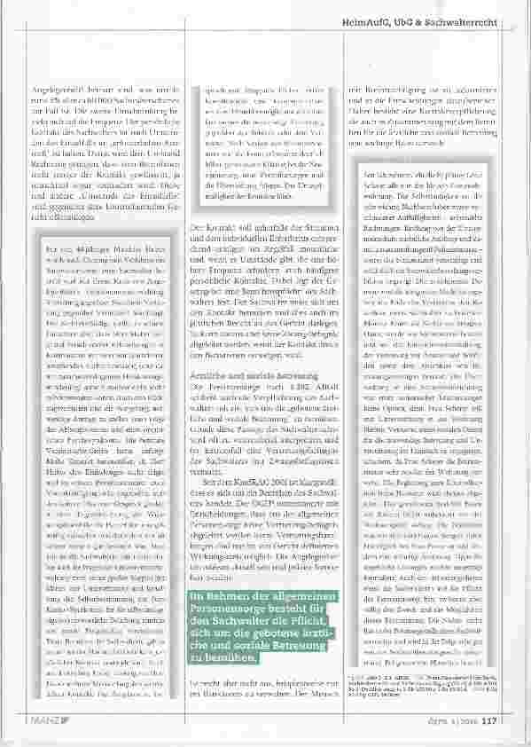 Vorschauseite 2: Allgemeine Personensorge und ihre Grenzen im Sachwalterrecht