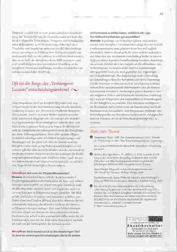 Vorschauseite 4: Angehörige brauchen Unterstützung