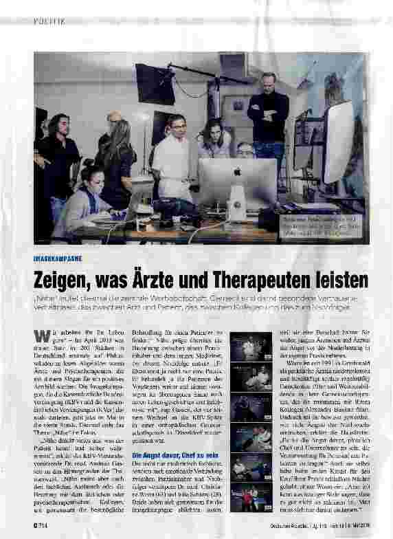 Vorschauseite 1: Zeigen, was Arzte und Therapeuten leisten