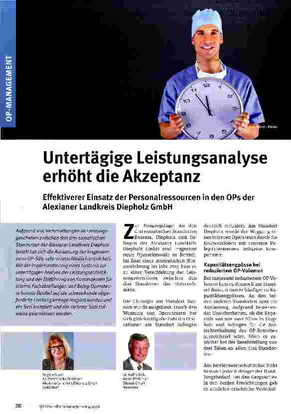 Vorschauseite 1: Untertägige Leistungsanalyse erhöht die Akzeptanz
