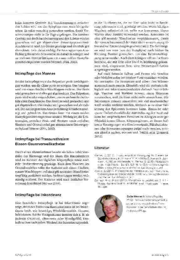 Vorschauseite 2: Körperpflege im Alter: Intimhygiene und perianale Pflege