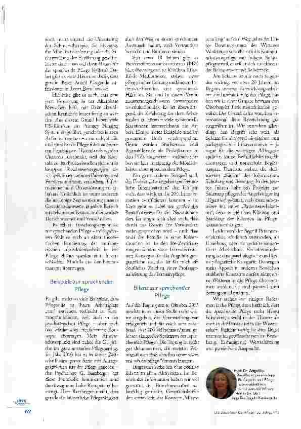 Vorschauseite 3: DIE SPRECHENDE PFLEGE