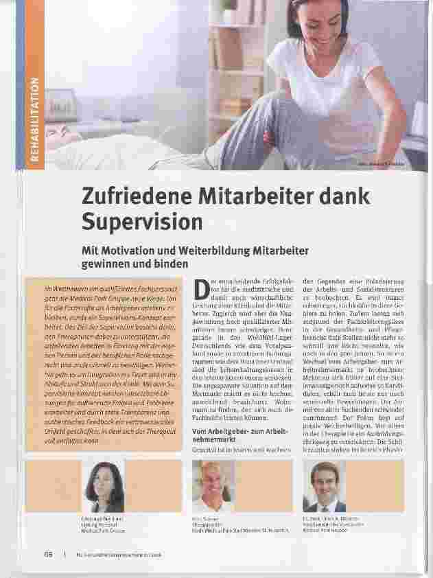 Vorschauseite 1: Zufriedene Mitarbeiter dank Supervision