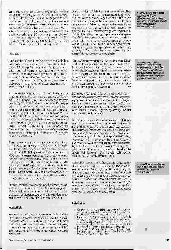 Vorschauseite 6: Umstrittene Verfahren in der Umweltmedizin am Beispiel der Multiple Chemical Sensitivity