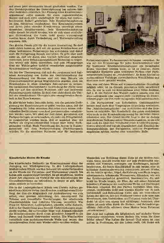 Vorschauseite 2: Die Farbe im Krankenhaus und der Architekt