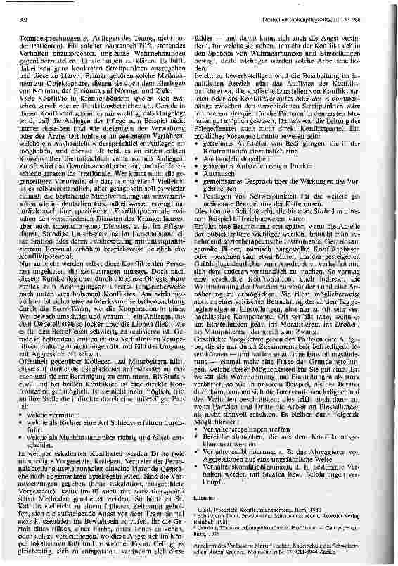 Vorschauseite 5: Konfliktmanagement Versuch eine der vielschichtigsten menschlichen Begegnungsarten nicht nur zu erleiden, sondern lebenswert zu gestalten