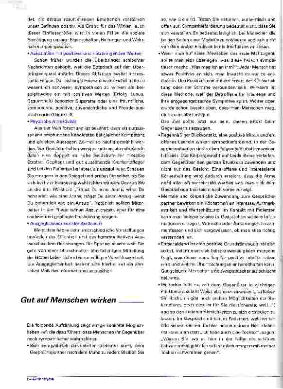 Vorschauseite 4: Wettbewerbsvorteil SympathieGelungener mitmenschlicher Umgang fördert das Wohl einer Organisation