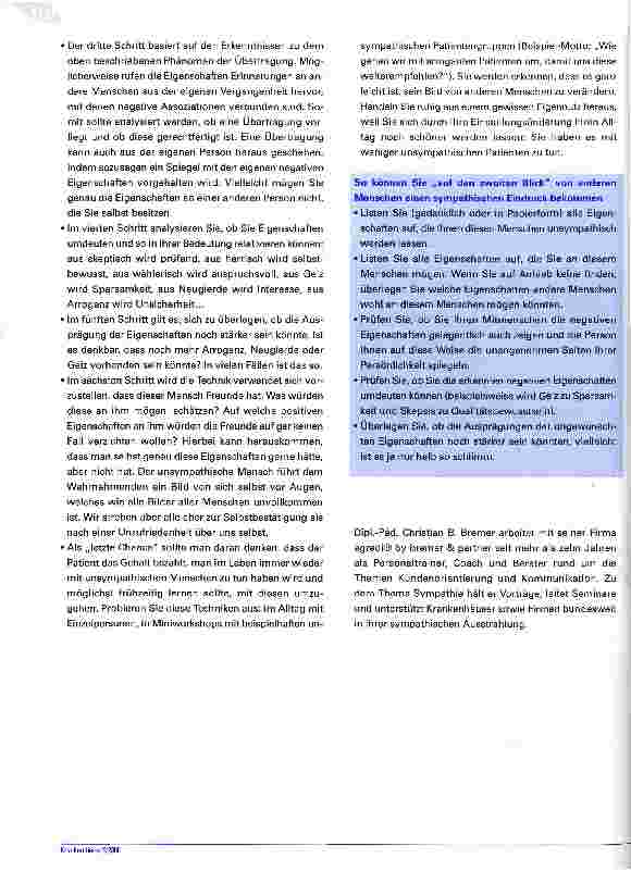 Vorschauseite 6: Wettbewerbsvorteil SympathieGelungener mitmenschlicher Umgang fördert das Wohl einer Organisation