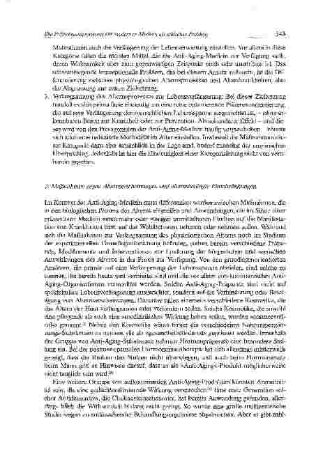 Vorschauseite 5: Die Präferenzorientierung der modernen Medizinals ethisches Problem. Ein Aufriss am Beispiel der Anti-Aging-Medizin