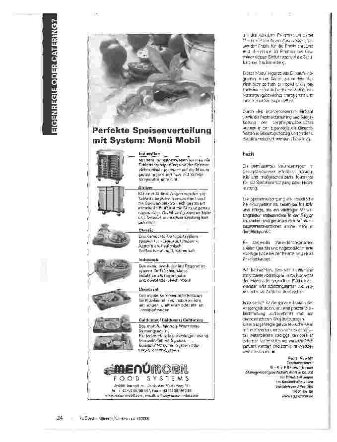 Vorschauseite 4: Optimierte Eigenregie oder externes Catering?
