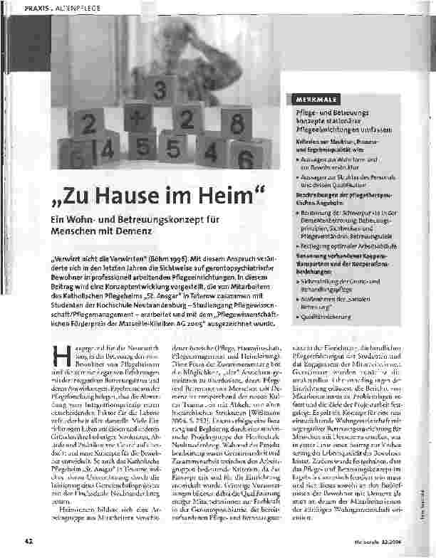 Vorschauseite 1: Zu Hause im Heim