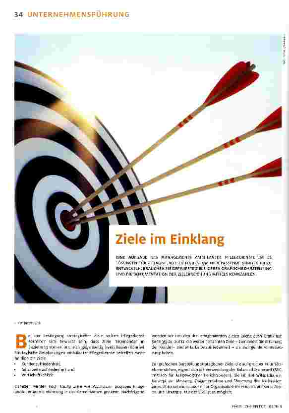 Vorschauseite 1: Ziele im Einklang