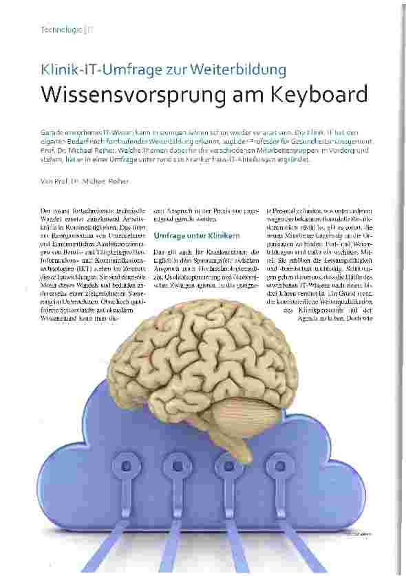 Vorschauseite 1: Wissensvorsprung am Keyboard