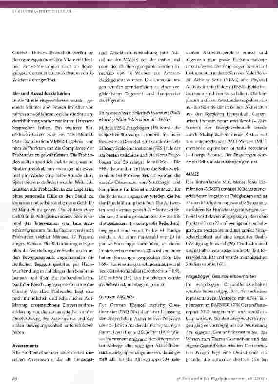 Vorschauseite 3: Outdoor-Training für Senioren