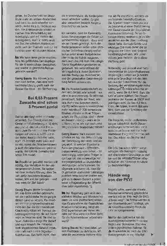 Vorschauseite 2: Wir brauchen mehrSteuergelderVitales Interesse an einer Stabilisierung der Einnahmeseite