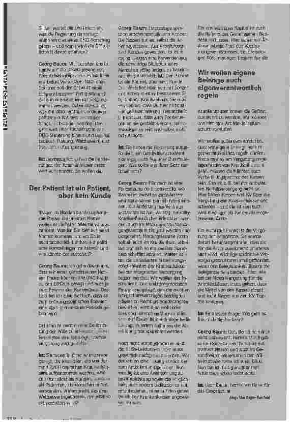 Vorschauseite 3: Wir brauchen mehrSteuergelderVitales Interesse an einer Stabilisierung der Einnahmeseite