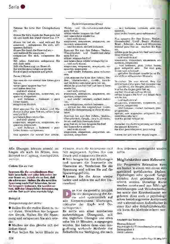 Vorschauseite 2: Streßbewältigung: Entspannungstechniken 6. Folge: Progressive Muskelentspannung nach Jacobson
