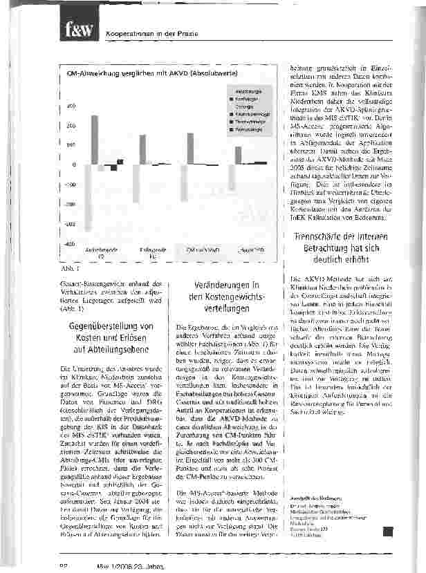 Vorschauseite 2: Kooperationen in der PraxisDas Evangelische und Johanniter Klinikum Niederrhein implementiert die AKVD-Splittingmethode