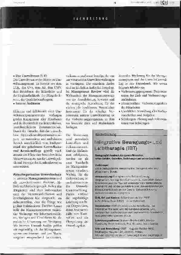 Vorschauseite 2: Verantwortung gegenüber mensch und natur - Umweltschutz im krankenhaus mürzzuschlag