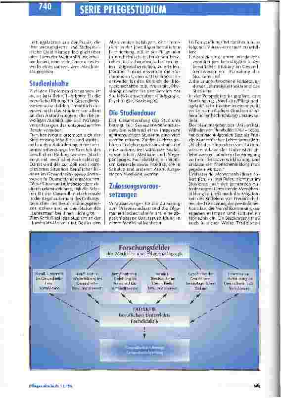 Vorschauseite 3: Berlin bietet akademische Bildung für Lehrkräfte in Gesundheitsfachberufen Pflegestudiengänge in Deutschland / Teil 7