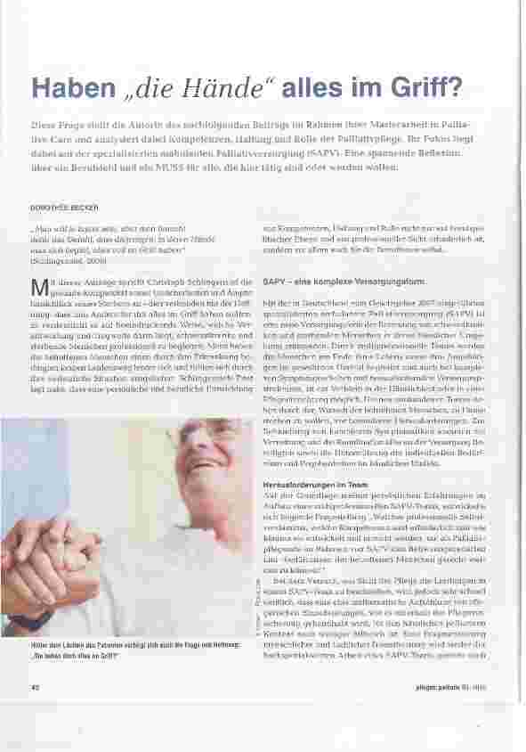 Vorschauseite 1: Haben „die Hände alles im Griff?