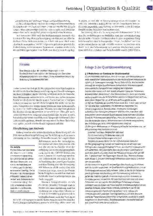 Vorschauseite 2: QM in der Freiberuflichkeit Teil 21 Wissen erhalten und vertiefen