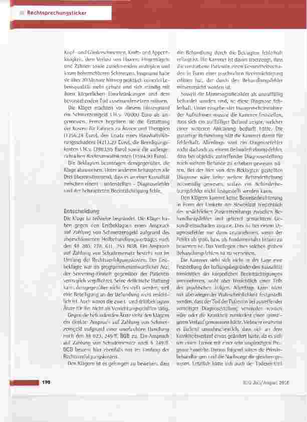Vorschauseite 3: Todesangst nach Mammografie-Screening