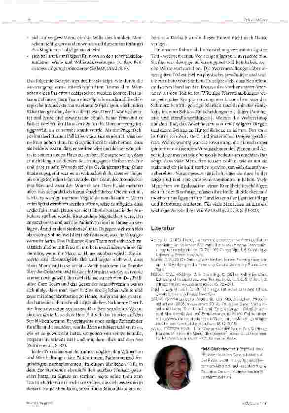 Vorschauseite 3: Werte in der Palliative Care