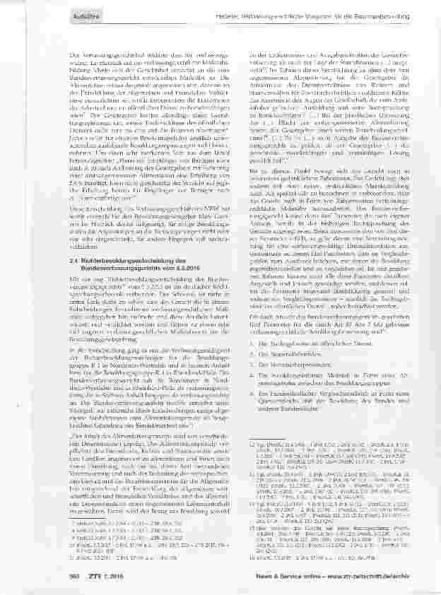 Vorschauseite 3: Verfassungsrechtliche Vorgaben für die Beamtenbesoldung, insbesondere im Hinblick auf die Orientierung der Beamtenbesoldung an der tariflichen Gehaltsentwicklung