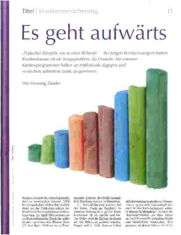 Vorschauseite 1: Es seht aufwärts