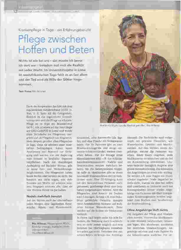 Vorschauseite 1: Pflege zwischen Hoffen und Beten