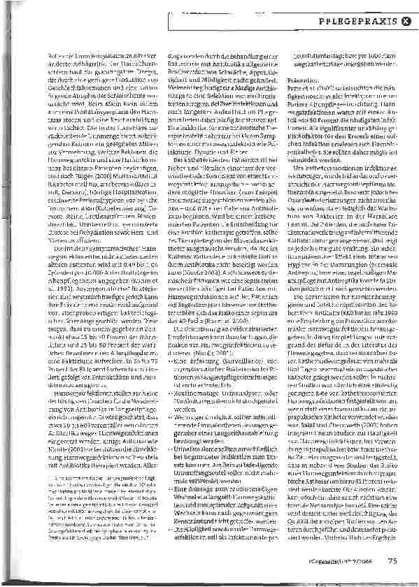 Vorschauseite 2: Nosokomiale Infektionen in Pflegeheimen - Teil 2: Harnund Atemwegserkrankungen treten besonders häufig auf