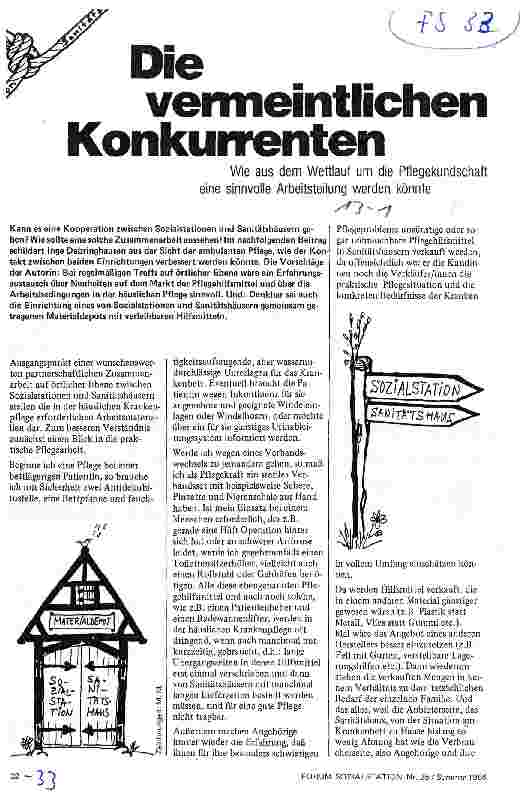 Vorschauseite 1: Die vermeintlichen Konkurenten /// Wie aus dem Wettlauf um die Pflegekundschaft eine sinnvolle Arbeitsteilung werden könnte