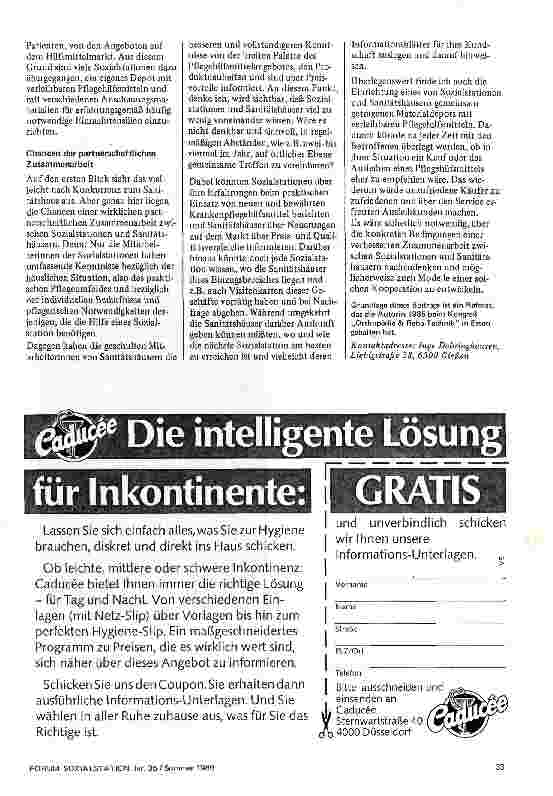 Vorschauseite 2: Die vermeintlichen Konkurenten /// Wie aus dem Wettlauf um die Pflegekundschaft eine sinnvolle Arbeitsteilung werden könnte