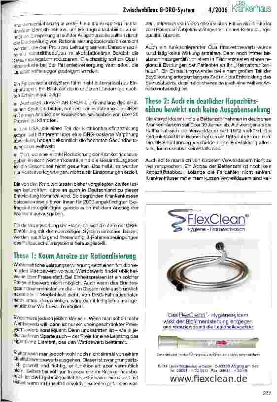 Vorschauseite 3: Drei Jahre G-DRG-System - Zwischenbilanz und Ausblick