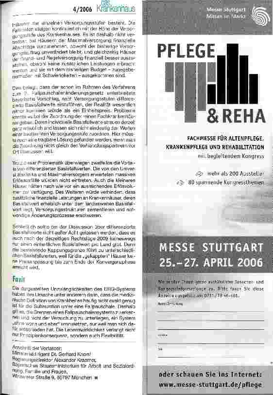Vorschauseite 5: Drei Jahre G-DRG-System - Zwischenbilanz und Ausblick