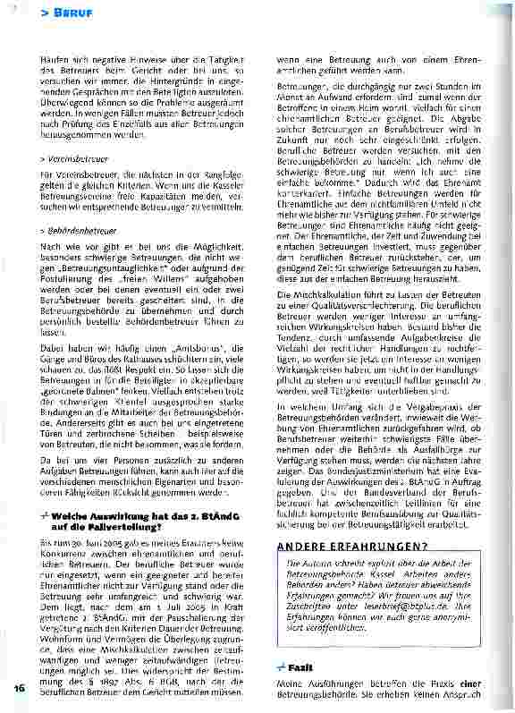 Vorschauseite 5: Fallverteilung: Blick der BetreuungsbehördeNach welchen Kriterien werden Betreuern ihre Klienten zugewiesen? Beispiel: Betreuungsbehörde Kassel