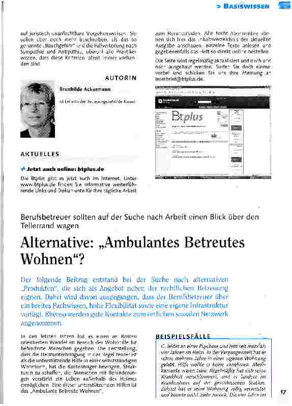 Vorschauseite 6: Fallverteilung: Blick der BetreuungsbehördeNach welchen Kriterien werden Betreuern ihre Klienten zugewiesen? Beispiel: Betreuungsbehörde Kassel