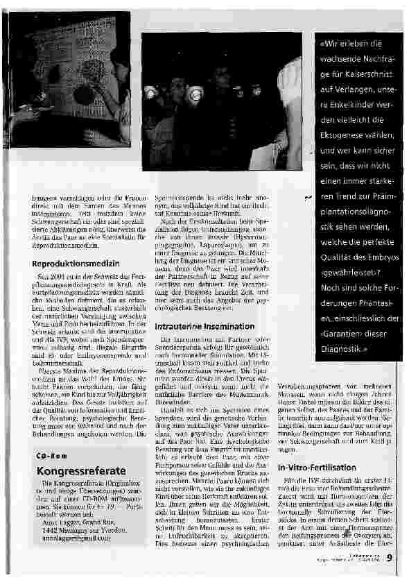 Vorschauseite 2: MEDIZINISCH UNTERSTÜTZTE FORTPFLANZUNGPSYCHOLOGISCHE AUSWIRKUNGEN