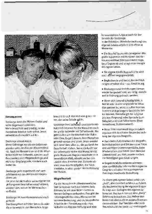 Vorschauseite 2: Seelsorge ist Menschen-Sorge