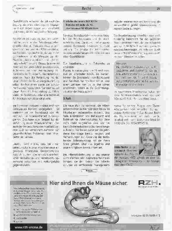 Vorschauseite 2: Die neue BGV A2 - Arbeitsmedizinische und sicherheitstechnische Betreuung