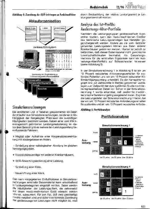Vorschauseite 3: Investitionscontrolling: Medizintechnik auf dem Prüfstand Analytische Bedarfsplanung als Entscheidungsgrundlage für zukünftige Investitionen