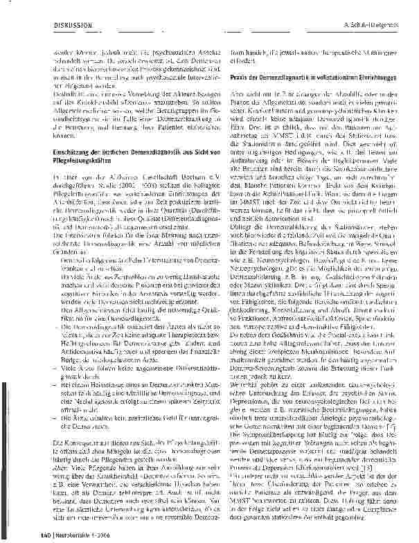 Vorschauseite 3: Ein Test ist kein Test - Kritische Anmerkungen zur Praxis der Demenzdiagnostik - Empfehlungen für Allgemeinmediziner und Fachärzte