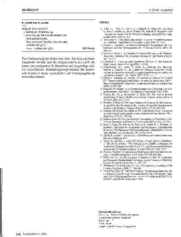 Vorschauseite 5: Ein Test ist kein Test - Kritische Anmerkungen zur Praxis der Demenzdiagnostik - Empfehlungen für Allgemeinmediziner und Fachärzte
