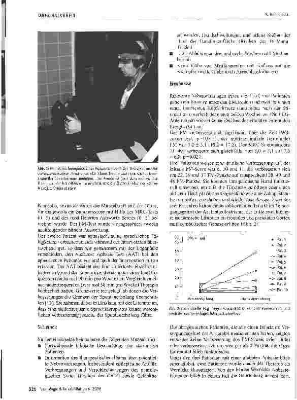Vorschauseite 3: Transkranielle Galvanisation und repetitives Armtraining nach Schlaganfall: Eine neue Behandlungsmethode?