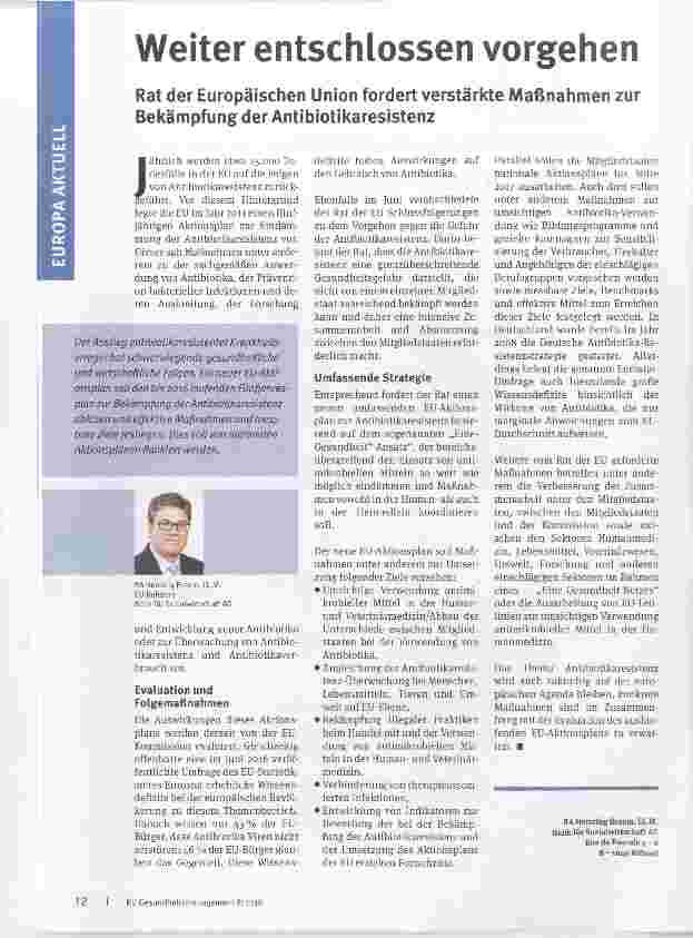 Vorschauseite 1: Weiter entschlossen Vorgehen